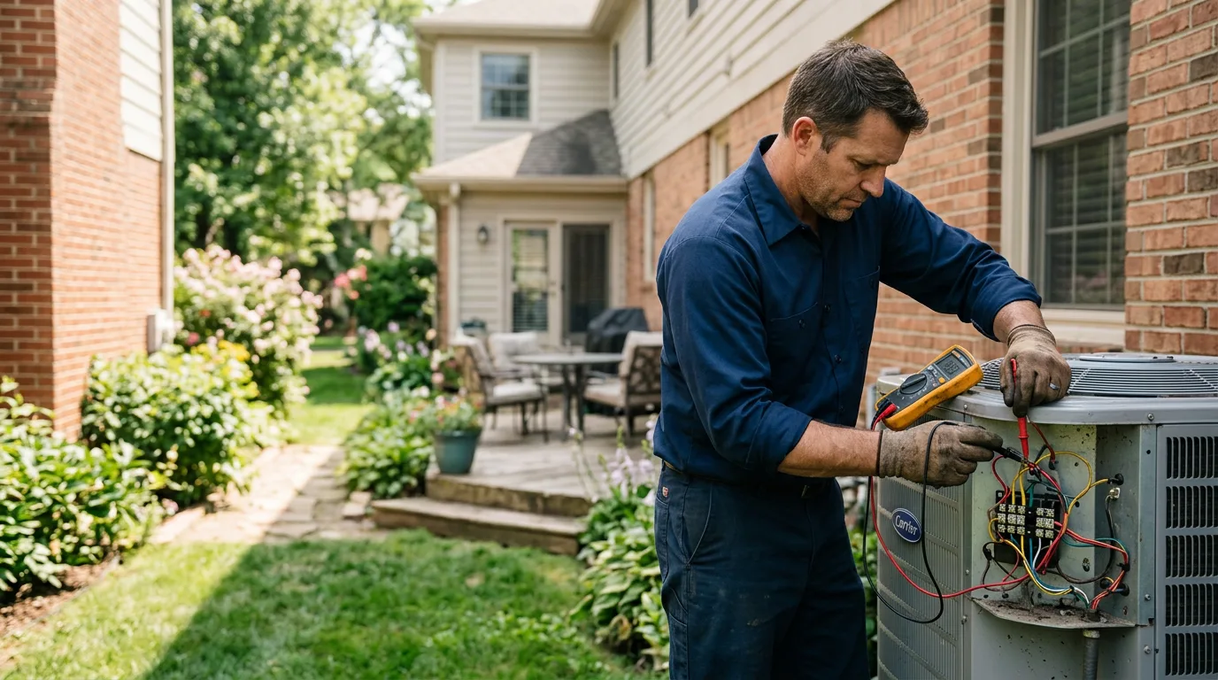 HVAC technician working near Seven Springs, NC